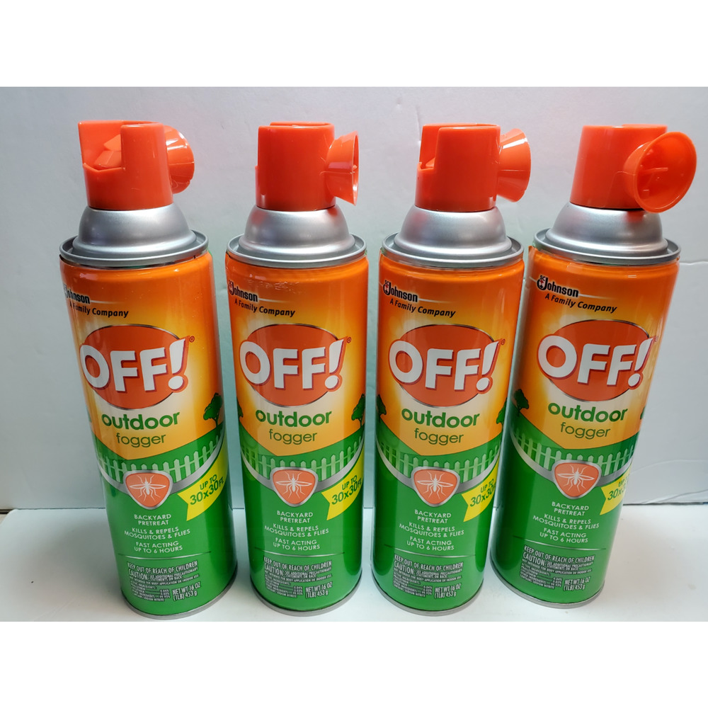 Lot Of 4 OFF Outdoor Fogger Mosquito Insect Repellent 16 Oz
